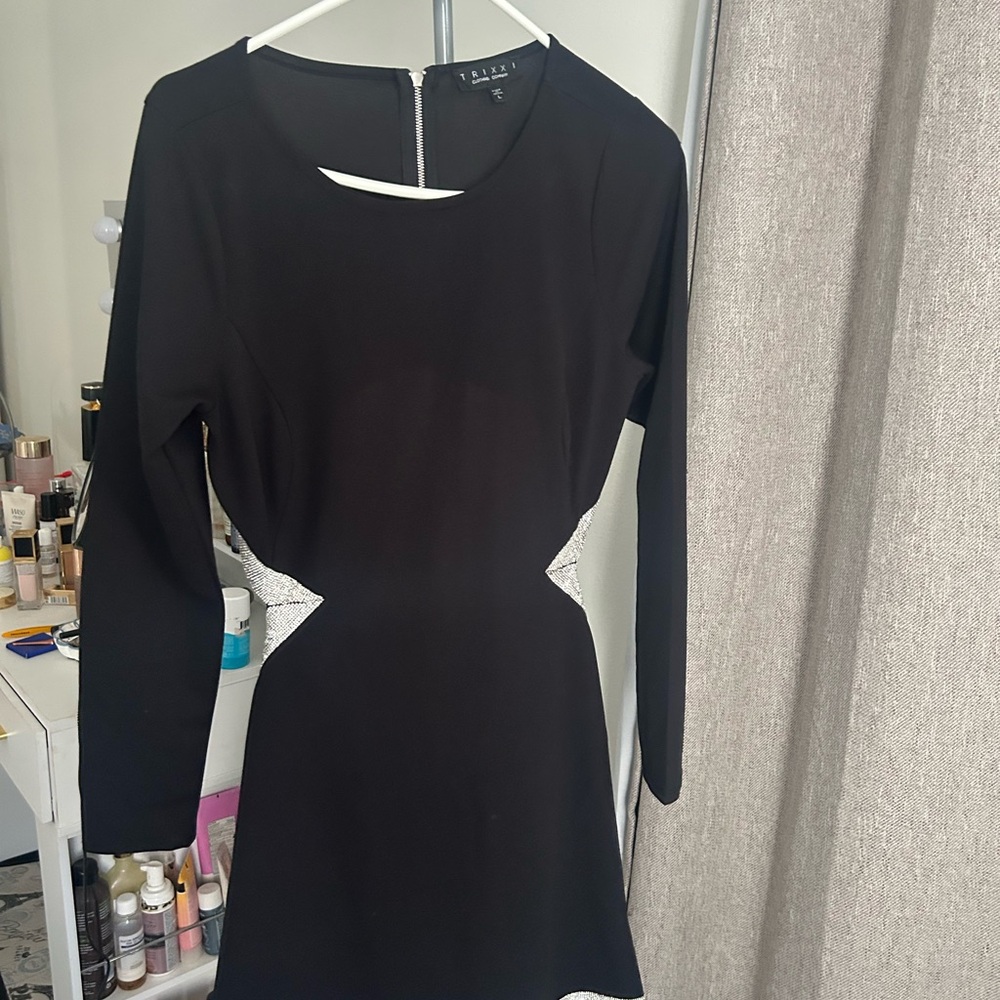Trixxi Black Dress with diamonds  Accents